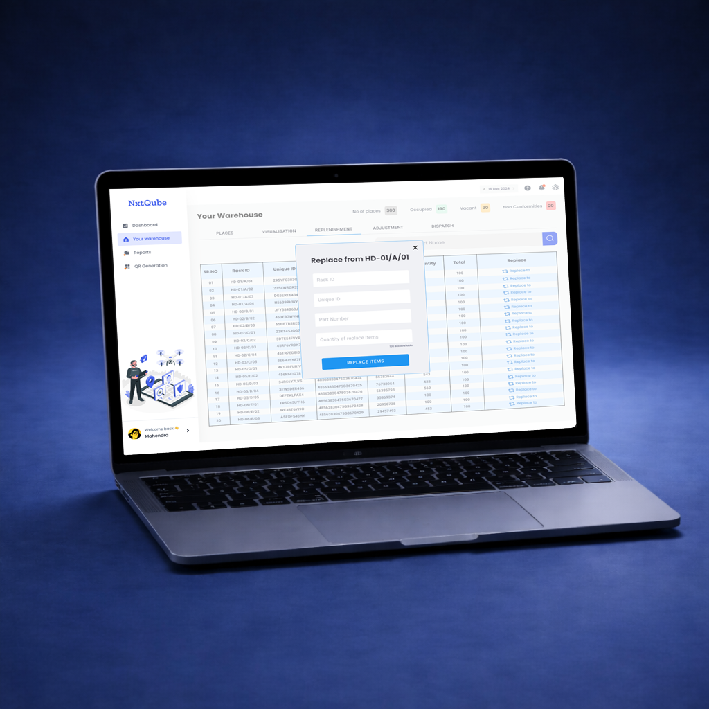 NxtQube Zypher Drone Inventory Management System